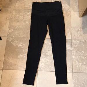 Maternal America Pants - Maternal America over belly black leggings Maternal America Pants - Maternal America over belly black leggings